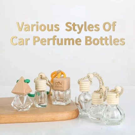 Car Air Outlet Freshener Diffuser Bottle Clip Perfume Empty Bottle Pendant Essential Oil Car Fragrance Hanging Ornament Interior